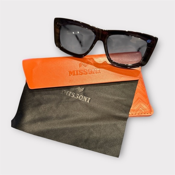 Missoni Oversized Cat-Eye Sunglasses with Brown Gradient Lenses MISSONI Brown Patterned MIS 0187GS Butterfly Sunglasses  main image 3